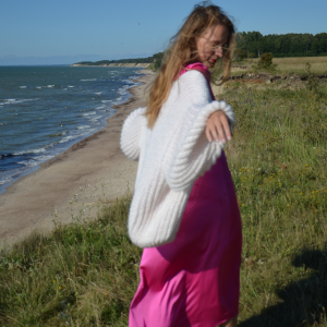 Pērļu alpakas un zīda jaka - Image 6