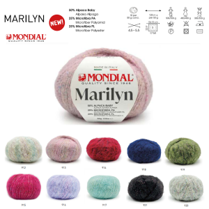 Mondial "Marilyn" dzija (Alpaks ar mirdzumiņiem)