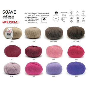 Mondial "Soave" dzija (merino | alpaks)