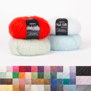 DROPS dzija Kid Silk (mohēra | zīds)